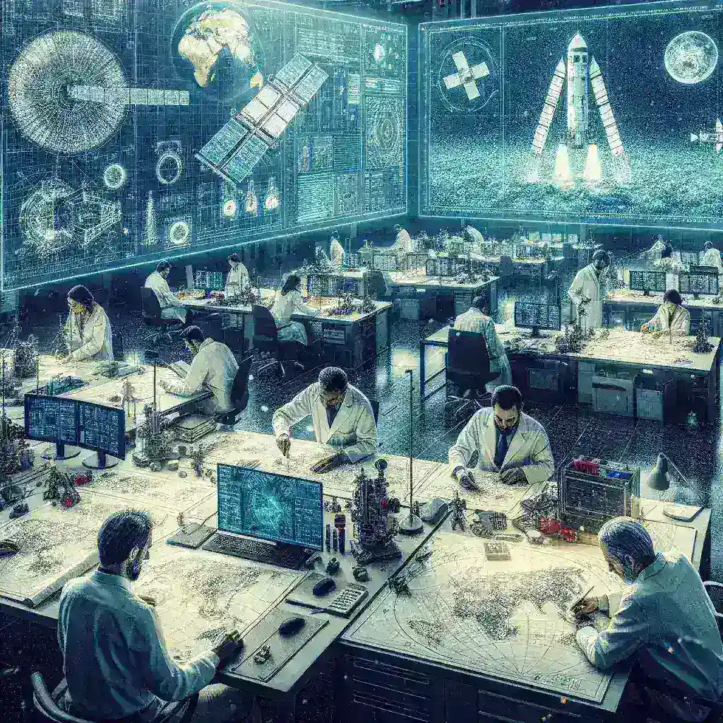 "Satélites de observación marina en desarrollo por la Agencia Espacial Española, junto a un mapa de la costa española"
